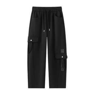 NASA STUSY美式2026新款春秋装男款休闲长裤子冬季加绒加厚工装