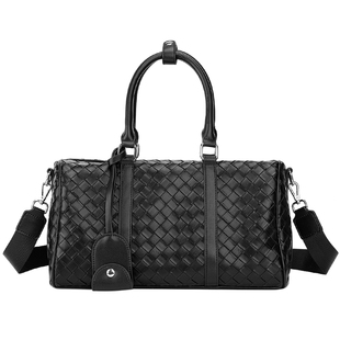 NESBIT男士斜挎包2025新款潮牌波士顿包大容量通勤包编织手提包男