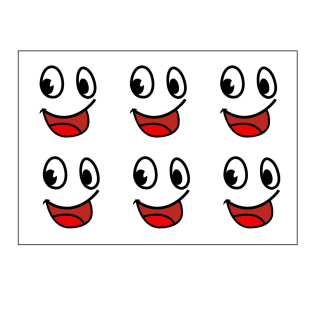 西瓜笑脸贴西瓜贴纸大号保鲜膜水果贴表情包超市可爱微笑安全帽贴