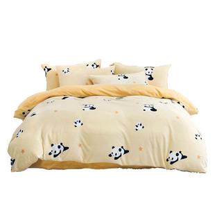 水星家纺婴幼儿A类暖绒三/四件套抗静电保暖套件儿童床单被套床笠