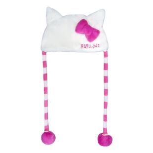 PUPIL FAT原创恶搞kitty猫猫毛绒猫角帽秋冬可爱y2k甜酷刺绣冷帽