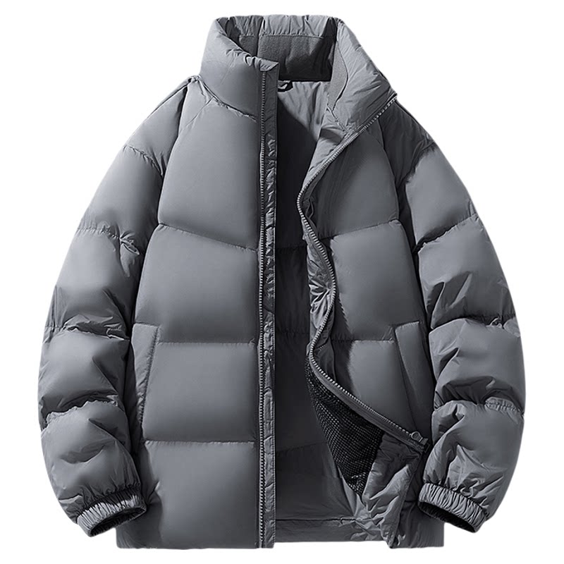 雅鹿立领羽绒服青少年冬保暖90绒