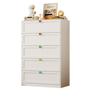 新型钢制五斗柜客厅靠墙铁艺小户型收纳储物柜卧室床尾抽屉置物柜