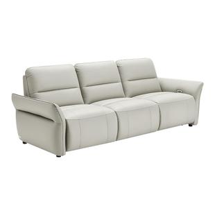 M&DCASA真皮电动沙发意式轻奢客厅沙发小户型直排0靠墙md沙发RIVA