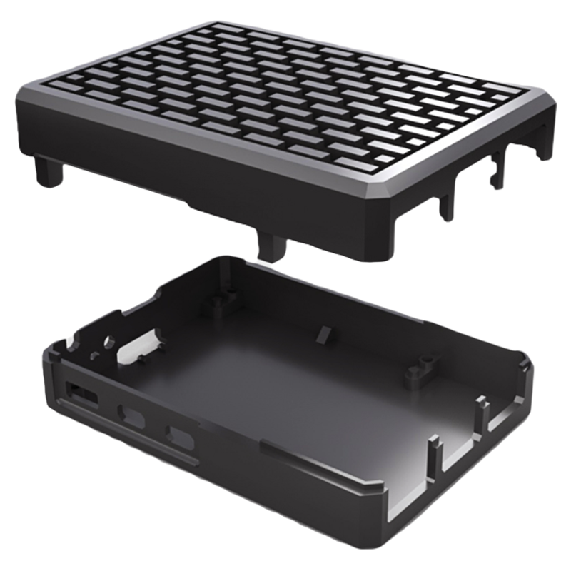 树莓派raspberry pi5五代散热保护全铝合金外壳金属