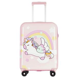 银座行李箱可爱女拉杆箱儿童20寸静音粉色学生可坐礼物原创设计师