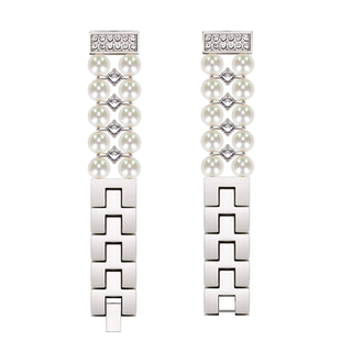 轻奢百搭小香风仿珍珠适用华为手表watchGT6/gt5/fit3/4pro表带gt3/2pro高级感荣耀watch5金属女小众41/42mm