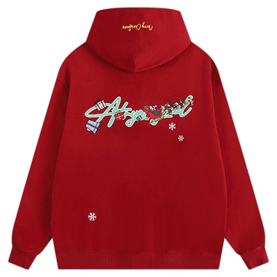 美式圣诞限定连帽卫衣