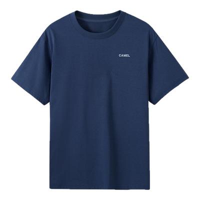 骆驼男装男款圆领短袖T恤