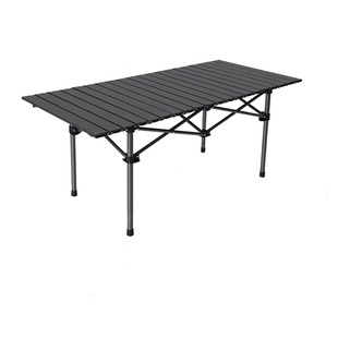 户外蛋卷桌便携式露营野餐桌可折叠烧烤桌加厚长桌方桌碳钢野营桌