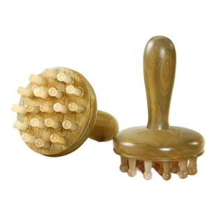 牛角经络刷带脉腹部肚子按摩梳全身通用疏通神器腿部肝经刮痧工具