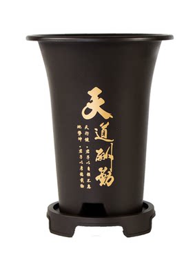 树脂简约高档加深兰花盆