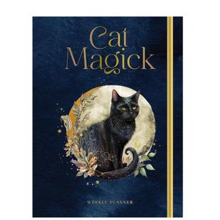 【预售】猫咪魔法周计划/月计划手账本英文文创笔记本Notebook进口原版精装14岁以上Cat MagickUndated Weekly and Monthly Plan