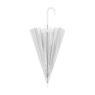 天玮16骨透明雨伞长柄伞大号双人女白色网红高颜值氛围感雨伞加大