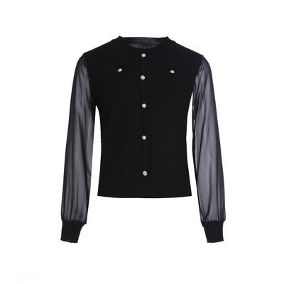 薄款羊毛针织上衣精致内搭打底衫