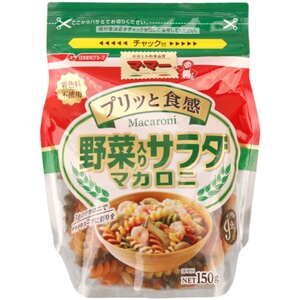日本Nissin日清婴幼儿宝宝辅食3种蔬菜全麦彩色扭扭面通心粉意面