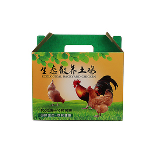 装鸡的包装盒土鸡活鸡礼盒野鸭4到8斤装散养黑鸡珍珠鸡手提鸡箱定
