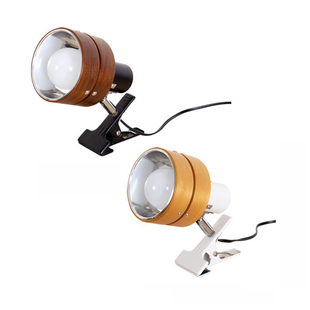 E27书房实木日式台灯夹子灯LED床头卧室书架灯学习灯工作灯灯具