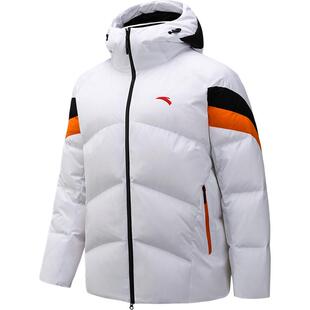 安踏CHN系列丨六度芯短款鹅绒运动羽绒服男士春季防泼水棉服外套