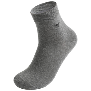 七匹狼男士中筒袜精梳棉袜商务休闲袜男款皮鞋袜秋冬季长袜透气黑