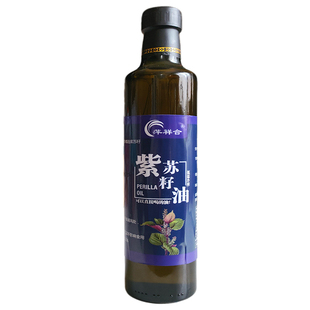 紫苏油长白山冷榨苏子油东北食用自产现榨现卖苏籽油苏麻油 500ml