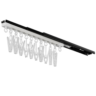 帽子收纳神器滑轨可伸缩家用衣柜婴儿袜子夹顶装无痕抽拉式挂钩