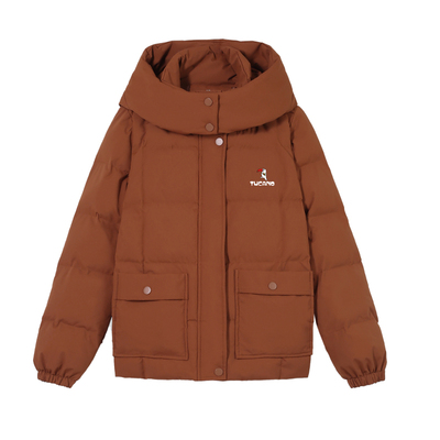 啄木鸟加厚羽绒棉服女冬季2025年新款小个子短款洋气连帽女士棉衣