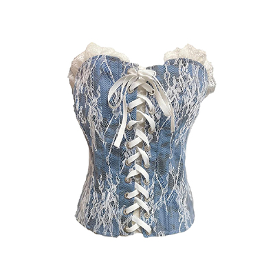 辣妹时尚抹胸+短裙两件套