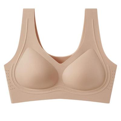 柳沫粉底液隐形文胸宽带/细带背心款文胸内衣ABC通杯舒适透气睡眠