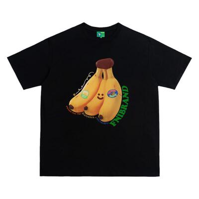 纯棉重磅320g水果印花情侣T恤