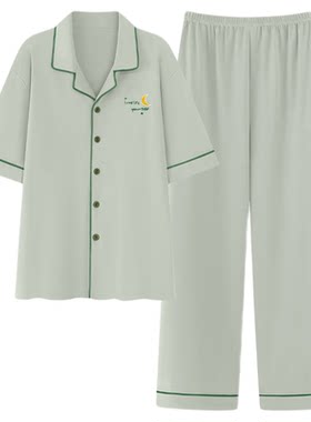 俞兆林纯棉睡衣男款夏薄款家居服