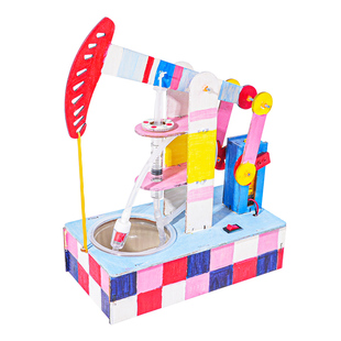 油田抽油机 初中小学手工拼装DIY科技小制作磕头机模型器材料包新
