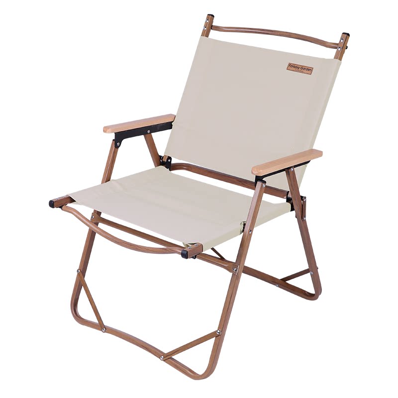 梦花园户外铝合金折叠椅便携式克米特休闲椅超轻野营露营靠背凳子