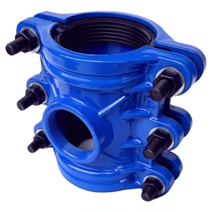 哈夫节分水三通PE PPR球墨铸铁镀锌钢管分水器新款普通外接头包邮