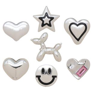 Mkop洞洞鞋配饰diy鞋扣配件电镀气球狗鞋花装饰扣适配Cross/Crocs