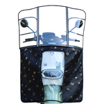 电动车挡风板电瓶摩托车挡风罩加厚加固挡雨板高清透明防雨防风罩