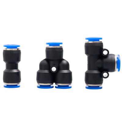 气管接头pe三通快速塑料