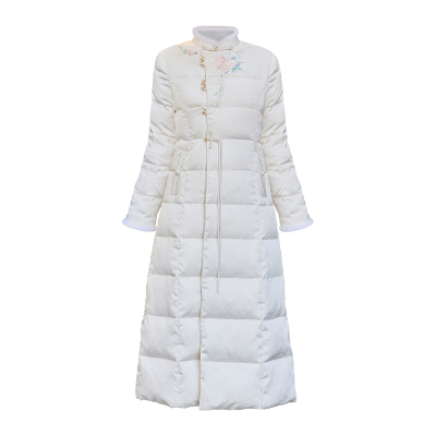 森莲新中式羽绒服中长款加密内胆