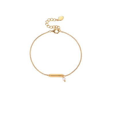 白岚三时手链925银珍珠配饰女士新款简约饰品配饰首饰精致SL3567