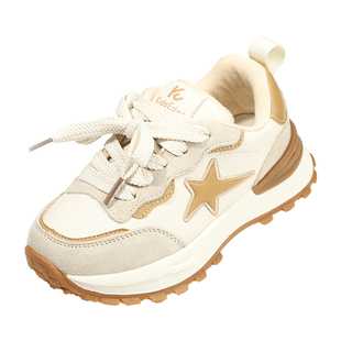 KIDSEDEN童鞋男女童时尚老爹鞋冬季加绒保暖运动鞋魔术贴宝宝鞋子