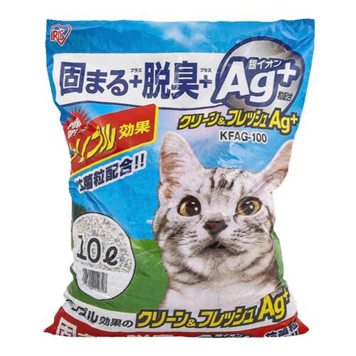 爱丽思猫砂银离子膨润土猫砂10L结团除臭爱丽丝猫砂8kg非10kg20斤