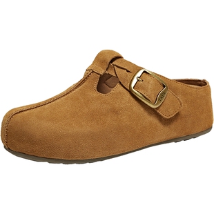 TATA他她女鞋2025勃肯鞋外穿全包拖鞋厚底增高吐司穆勒鞋4YA01CH5