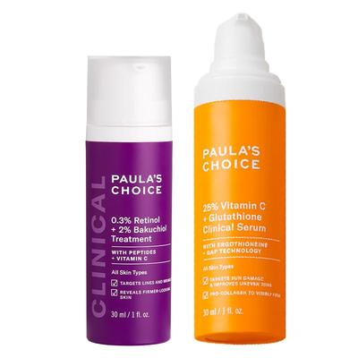 【跨境好物】宝拉珍选早C晚A视黄醇精华+C25淡斑精华美白抗老