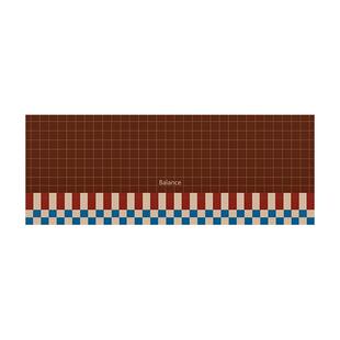 莫方格中古包豪斯格子厨房地垫家用满铺垫硅藻泥吸水防滑防油地毯