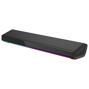 桌面炫彩RGB灯光长条蓝牙音响无线重低音炮高音质电脑音箱可插卡