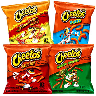 Cheetos Puffs Crunchy美国奇多火辣芝士奶酪玉米酥脆条粟米棒