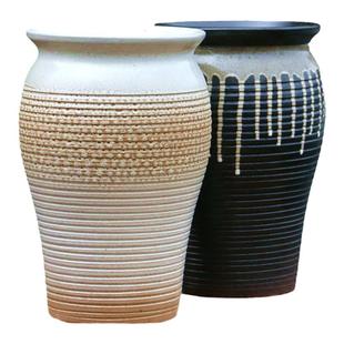 特大高筒土陶罐粗陶多肉植物九尾狐三角梅专用陶瓷法师老桩白花盆