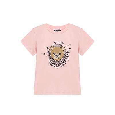 【礼物】Moschino/莫斯奇诺 儿童Teddy Bear印花T恤