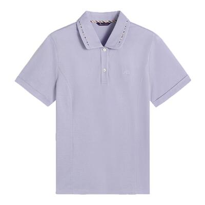 【100%棉】女商务休闲垂感POLO