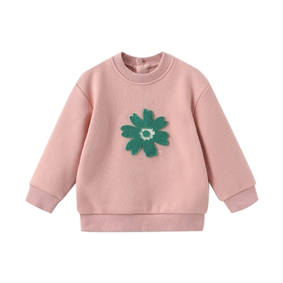 moimoln小云朵女童加绒卫衣